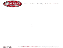 Tablet Screenshot of brickandblockproductsllc.com